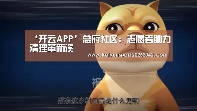 ‘开云APP’总府社区:志愿者助力清理革新溪(图1) 开云官方