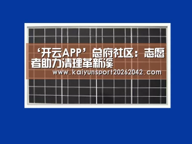 ‘开云APP’总府社区:志愿者助力清理革新溪(图2) 开云下载